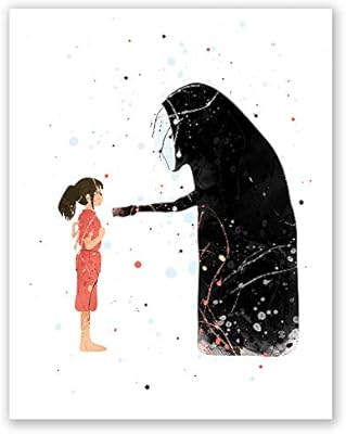 Pgbureau Spirited Away Poster Anime Wall Art Home Decor Studio Ghibli Hayao Miyazaki Movie Nursery Print Watercolor Kids Bedroom 8x10 Amazon Com Au Miscellaneous