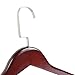 LOHAS Home 6-Pack Solid Wood Extra-Wide Shoulder Coat Hangers, Walnut Finish