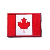 ShowPlus Canada CA Flag Patch Military Embroidered Tactical Patches Morale Shoulder Applique