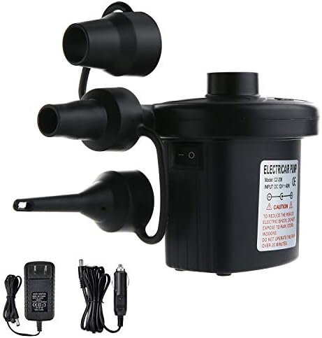 Jasonwell Electric Air Pump Portable Quick-Fill AC DC Inflator Deflator Pump