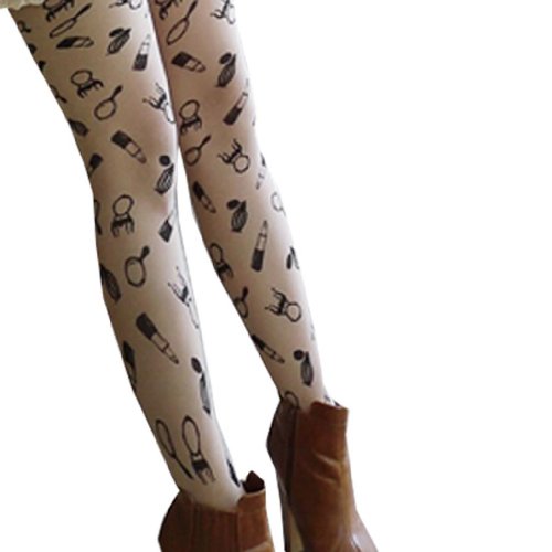 SACAS Sexy Girl stuffs cosmetics lipsticks vanity chair Tattoo Tights XS-M