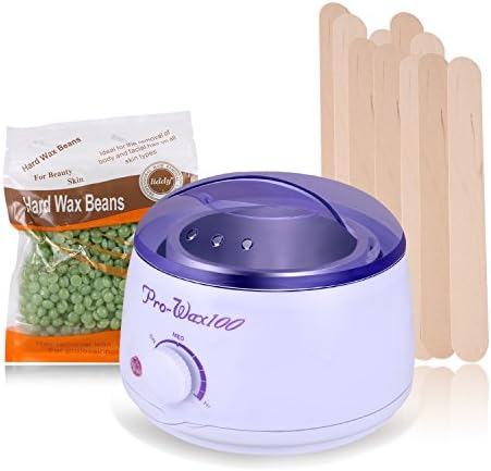 Guisee Wax Warmer, Electric Remover Waxing Kit with Hard Wax Beans and Wax Applicator Sticks for Unwanted Hair Remove, Special Designed for All Parts, Suitable for Both Women and Men.