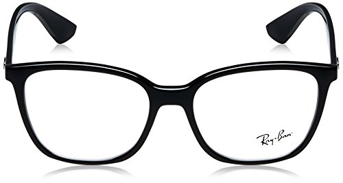 Ray-Ban Men's RX7066 Eyeglasses Shiny Black 52mm
