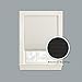 Furniture Fresh Blackout Pleated Paper Shade - Reversible Black and White - Cut to Length and Cut to Width -35