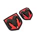 Yoaoo 2pcs OEM Front Grille EMBLEM and Rear Tailgate BADGE 3D Replacement for Ram 1500 2500 3500 Matte Black red fit 2013-2018