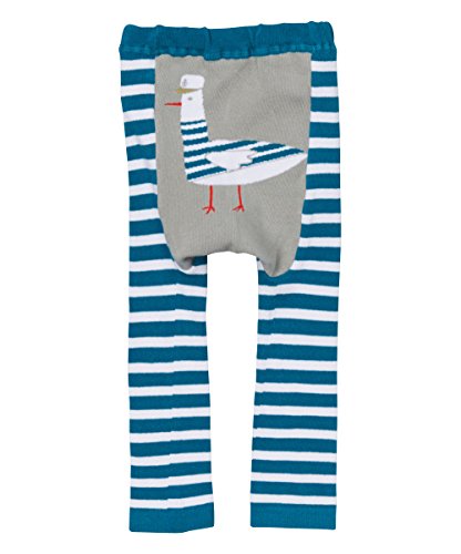 Teal Stripe Captain Feathers Leggings