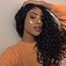 Stamped Glorious 26 Inch Curly Wig Long Lace Front Wigs Synthetic Black Wavy Wigs for Black Women Middle Parting Kinky Curly Wigs Heat Resistant Fiber