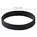 Green House-5pcs Blank Wristband Black Fashion Sports Silicone Wristband Bracelets