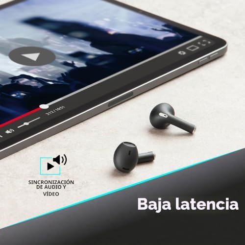 - Crystal - Auriculares Bluetooth® con Cancelación del Ruido Ambiente - Environmental Noise Cancelling Technology - Talk Time: 3.5 Horas - Carga: 1,5 Horas - Alcance 10 m - Negro