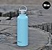 MIRA Alpine Stainless Steel Vacuum Insulated Water Bottle with 2 Lids, Durable Powder Coated Thermos | 25 oz (750 ml) | Matte Pearl Blue
