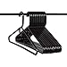 Made in USA Heavy Duty Plastic Clothes Hangers Bulk, 20 30 50 100 Pack Available, Strong Plastic Hangers, Jacket Coat Hangers, Thick Plastic Hanger for Closet and Clothing Hangars (12pk Black)