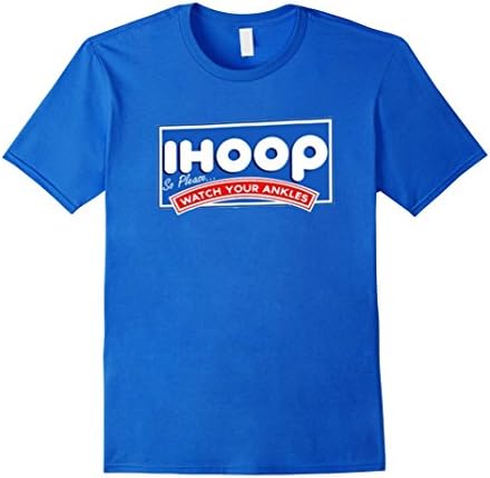 Men's IHoop Watch Your Ankles - Funny, Basketball,Sports - T Shirt Small Royal Blue