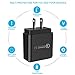 Quick Charge 3.0 18W USB Wall Charger, ANTAOLE Travel Phone Charger Plug Fast AC Power Adapter Qualcomm QC 3.0 For Samsung Galaxy S7/ S6/ Note, iPhone X/ 8 /7 , HTC ,LG, ipad and More