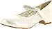 Little Angel Girls Daisy-759E Round Toe Rhinestone Strap Kiddie Heel Pump