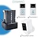 Charging Station for Ring Rechargeable Batteries (Black) - for Video Doorbell 2 Spotlight Cam & Ring Stick Up Cam - Ring Door Bell Batteries Charger - Spotlight Cam Battery Charging Adapter by Sully