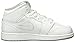 Nike Jordan Kids Air Jordan 1 Mid Bg White/White/Wolf Grey Basketball Shoe 4.5 Kids US
