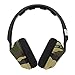 Skullcandy Crusher Headphones with Built-in Amplifier and Mic, Camo Slate and Orange