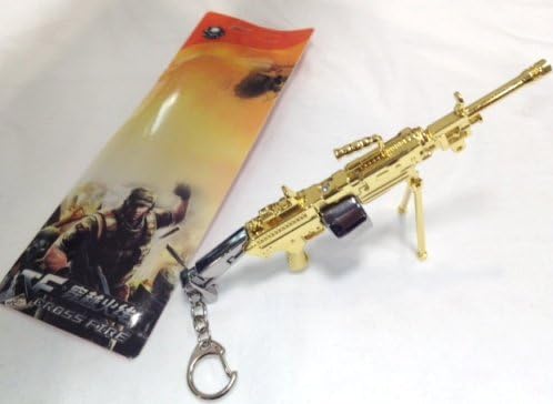Japanese Anime Cross Fire Golden Keychain Keybuckle