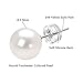Big Pearl Earrings 14K Gold White Freshwater Cultured Pearl Stud Earrings for Women - AAAA Quality (white-gold, 9mm)
