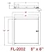 NXWVPC Premier 2002 Series Steel Access Door, 8 x 8 Flush Universal Mount, White (Screwdriver Latch)