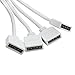 RGBZONE 2 Pack 5 Pins 1 to 4 Splitter Cable Y-Splitter for 5050 3528 RGBW RGBWW LED Light Strip with 5 Male 5 Pin Plugs