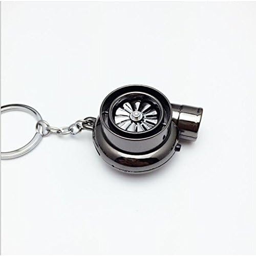 Rechargeable Electric Turbo Lighter keyring keychain has LED light and BOV soundcolor^^^black