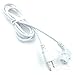 15 Feet Long Right Angled White AC Power Cord Cable Pure Copper Wire Core in Retail Box for Computer Plasma TV Printer Monitor AC Adapter