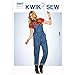 Kwik Sew K3897 Overalls Sewing Pattern, Size XS-S-M-L-XL
