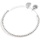 Alex and Ani Accents Beaded Expandable Bangle for Women, Dot Beads, 2 to 3.5 in