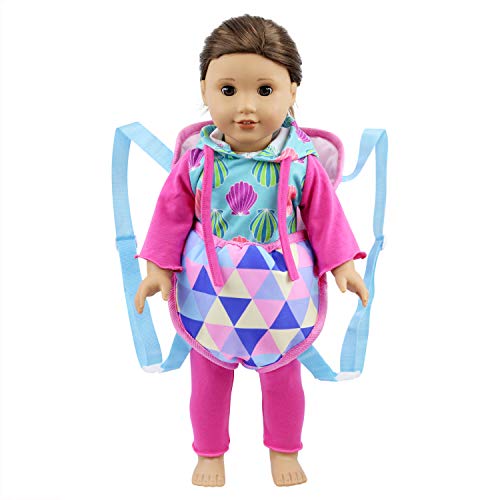 image for Ecore Fun Baby Doll Carrier Backpack Doll Accessories Front and Back S