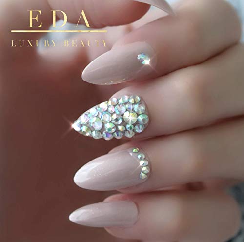 EDA LUXURY BEAUTY NUDE PINK BEIGE 3D LUXE JEWEL DESIGN Full Cover Press On Nails Acrylic Nail Kit Artificial Nail Tips Long False Nails Oval Round Pointed Almond Stiletto Nail Art Fashion Fake Nails 3 EDA LUXURY BEAUTY NUDE PINK BEIGE 3D LUXE JEWEL DESIGN Full Cover Press On Nails Acrylic Nail Kit Artificial Nail Tips Long False Nails Oval Round Pointed Almond Stiletto Nail Art Fashion Fake Nails