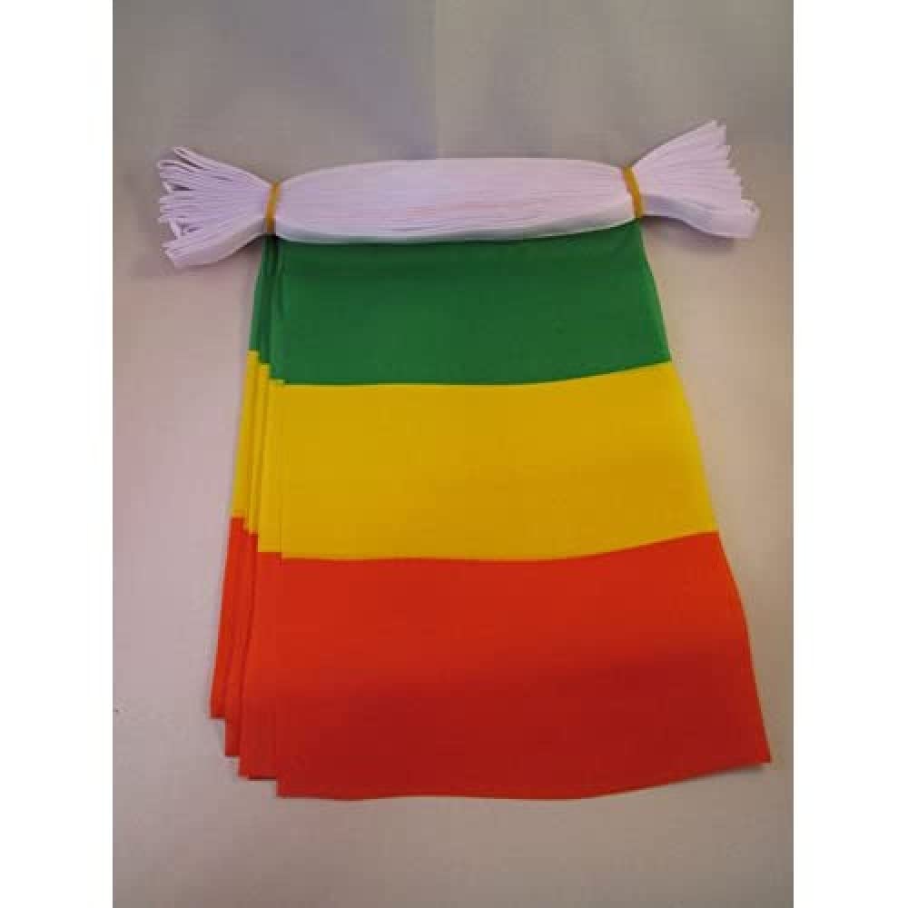 AZ FLAG Mali Bunting Flag, 20 Ft Garland with 20 Small Malian Flags 8'' x 6'', 100% Polyester String Pennant, 6 meters — image 1
