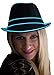 NEON NIGHTLIFE Light Up Fedora, Large, Blue