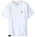 U.S. Polo Assn. Big Boys' Slub V-Neck T-Shirt, White, 10/12