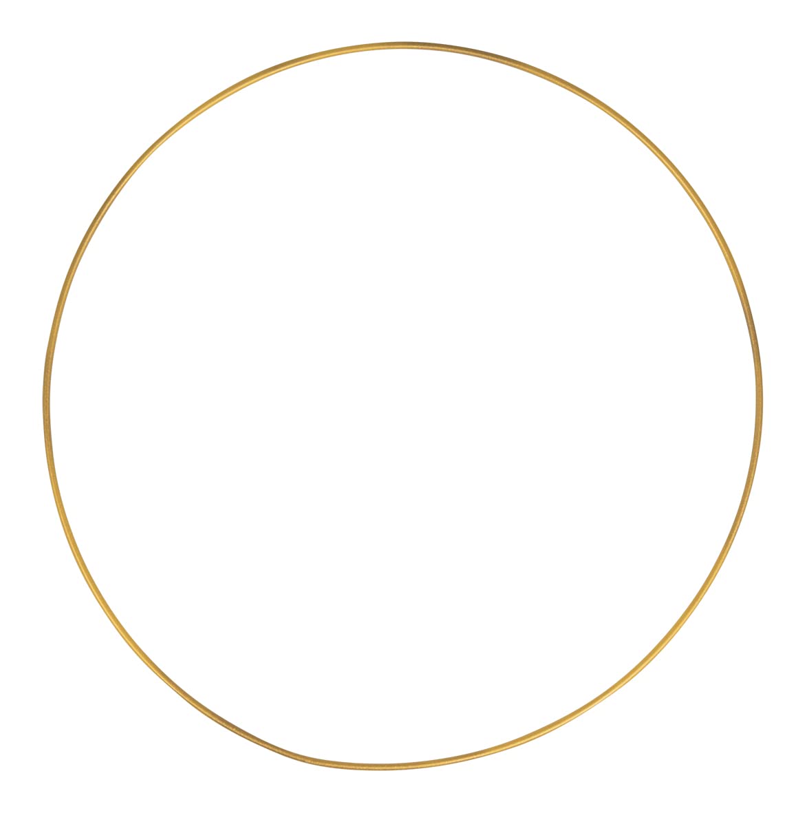 Rayher 2505406 Coated Metal Ring for Wedding Crafts and Wreath Making, Large Hoop with a Diameter of 30 cm for Dream Catcher and Macrame, gold