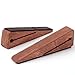 Door Stopper Decorative Doorstop Wedge- Pack of 1, Multi Surface Wooden Door Stop with Elastic Rubber Band, Non-Slip Door Stops with Heavy Duty, Quality Design for All Surfaces (Brown,1)