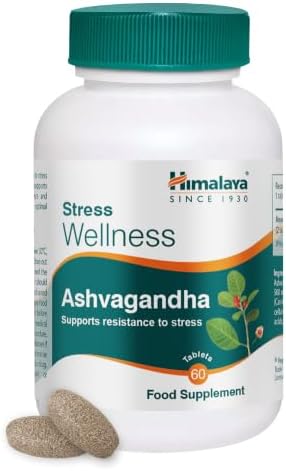 Extrato de Raiz de Ashwagandha Stress Wellness 500mg, 60 comprimidos (30 dias) – Suplemento Alimentar Adaptogénico para Stress, Energia e Relaxamento – Fórmula Herbal Ayurvédica Vegan