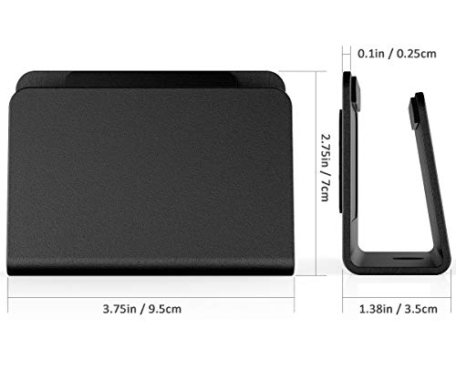 Elv Wall Mount Mobile Holder with Adhesive Strips, Charging Holder Compatible with iPhone, Smartphone and Mini Tablet -