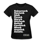 Spreadshirt Black Women Heroes Names Women's T-Shirt