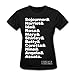 Spreadshirt Black Women Heroes Names Women's T-Shirt