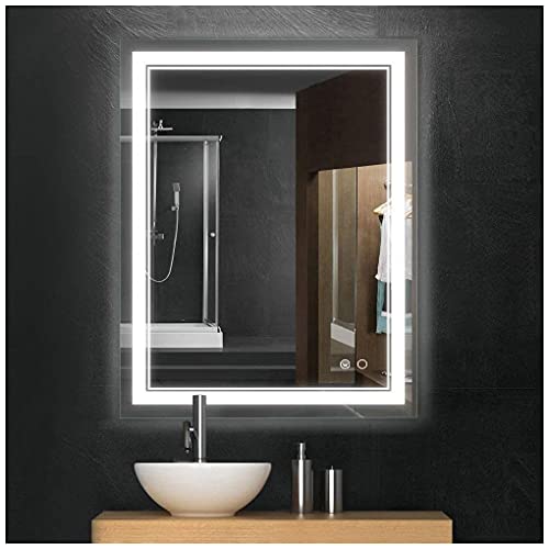 Keonjinn 36 x 28 Inch LED Mirror Bathroom Vanity Mirrors, Wall Mounted