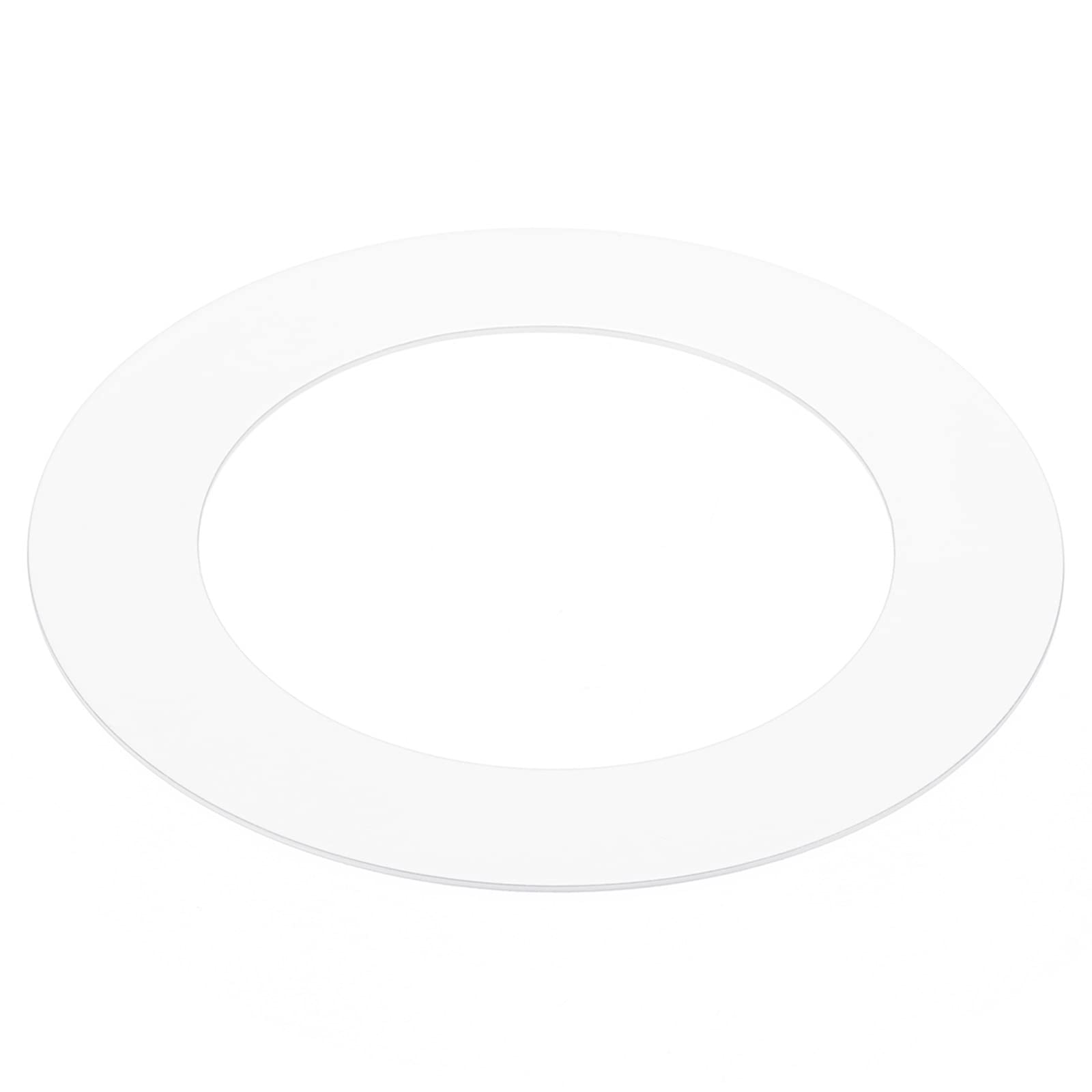 PATIKIL 2.4" ID 3.6" OD Light Trim Ring, White Goof Ring Matte Circular Light Cover Lighting Fixture for Ceiling Wall Recessed Can Downlights
