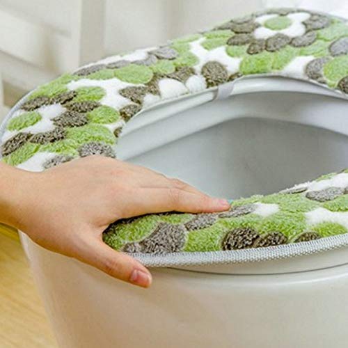 Hwjmy zachte badkamer toiletzitting Closestool Wasbare Warmer Mat Cover Pad Kussen Badkamer Toilet Toilet Toilet Seat… - Afbeelding 6