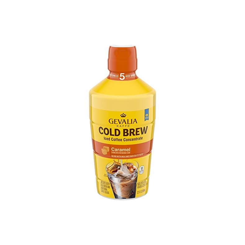 Gevalia Cold Brew Caramel Concentrate Iced Coffee (32 fl oz Bottle