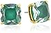 kate spade new york Enamel Small Square Green Stud Earrings
