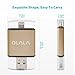 OLALA iPhone iPad Flash Drive with Apple MFi Lightning Connector USB 3.0 Memory Stick 64GB Thumb Pen Drive External Storage for iOS Android Mac Windows PC (ID101-Gold)