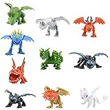 ROSTOR Dragon Toys Mini Figures - Action Figures 10 pcs - How to Train Your Dragon 12pcs/Set 5-6.5cm PVC Action Figures Toy Doll Night Fury Toothless Dragon - Cake Topper