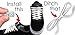 Lock Laces in Place with Lace Anchors 2.0 - Never tie Your Shoes Again(Completes 4 Pairs of Shoes)