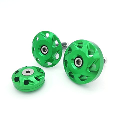 Heinmo Motorcycle Frame Fairing Bolt Hole Cover Cap Plug for Kawasaki Z1000 Ninja 1000 (green)