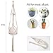 Moyeno 4 Pack Plant Hangers Indoor Macrame Plant Hangers, Pure Cotton Handmade Hanging Plant Holder Indoor Plants Bohemian Decor for Succulent Plants with Hooks,41inch,66.9inchthumb 3